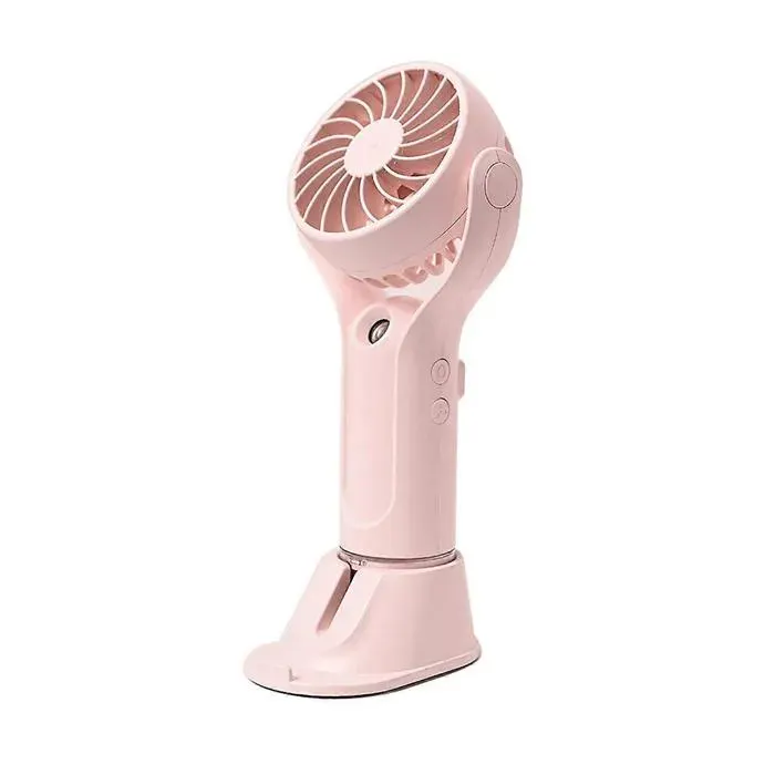 Ventilateur de table/de voyage idéal pour les voyages et les activités de plein air (rose).