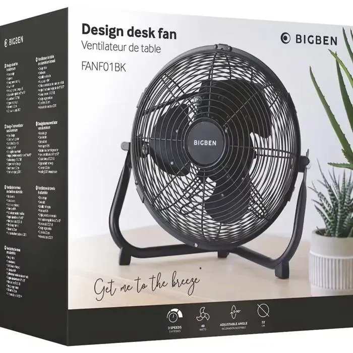 Ventilateur de table – FANF01BK - BIGBEN