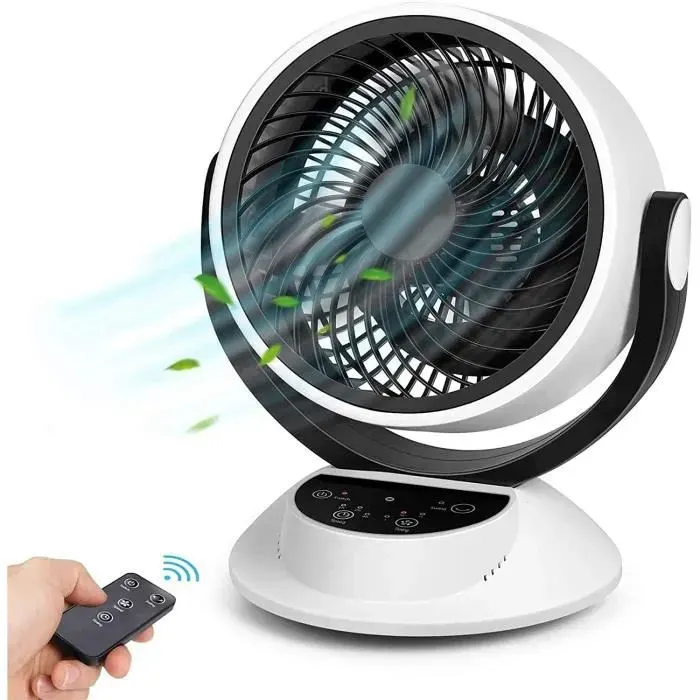 Ventilateur de Table - MARSEE - Modèle Silencieux - 25dB - Télécommande - 3 Vitesses Réglables