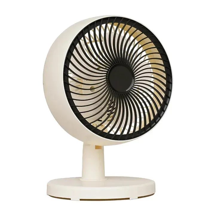 Ventilateur de table modèle 260 blanc 2 vitesses à 5 pales fiche européenne