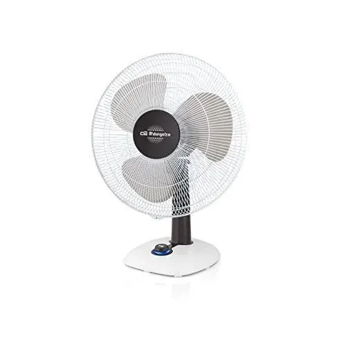 Ventilateur de table ORBEGOZO TF 0123 - ø 23 cm - Blanc-Noir
