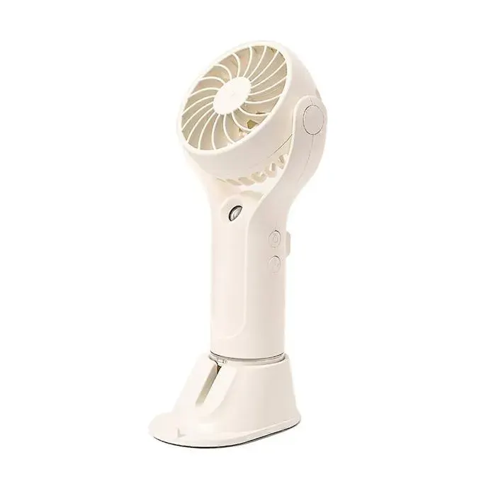 Ventilateur de table petit ventilateur portable idéal pour les voyages et les activités de plein air (blanc).