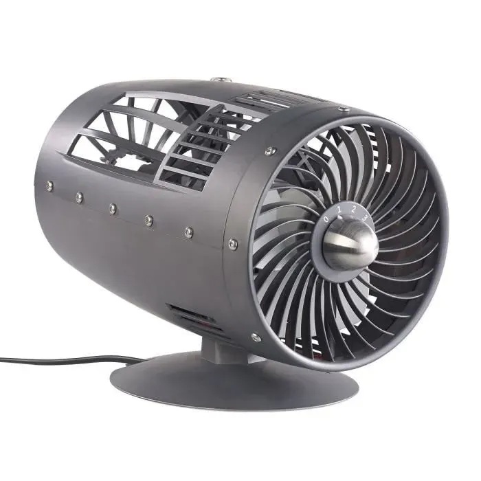 Ventilateur de table - SICHLER HAUSHALTSGERATE - VT-313.re - 3 vitesses - Oscillation - Design rétro