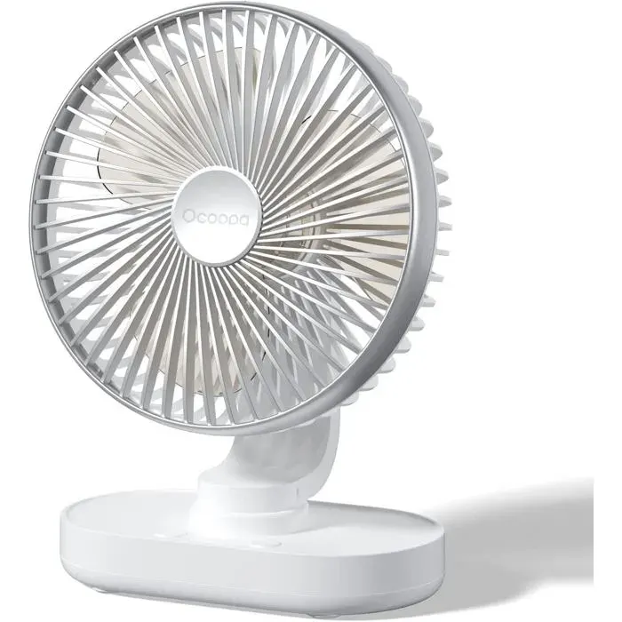 Ventilateur de table USB - Belle commode - 4 vitesses - Oscillation automatique - Fonctionnement silencieux 35 dB