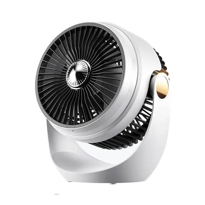 Ventilateur de table USB portable sans fil oscillant 3 vitesses silencieux LED réglable veilleuse aromathérapie