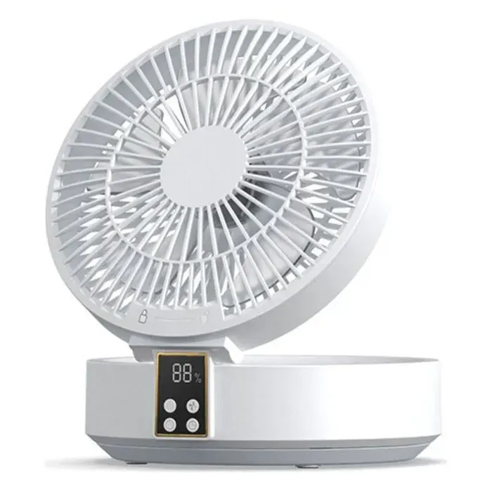 Ventilateur de table USB rechargeable - Ultra puissant Silencieux - Bureau - 1000mAh batterie