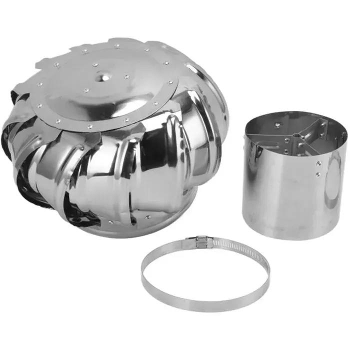 Ventilateur de toit automatique silencieux en acier inoxydable ventilateur de ventilation de toit éoliennes ventilateur de gren