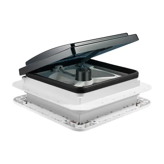 Ventilateur de toit RV 12V fonctionnement silencieux design étanche IP68 noir