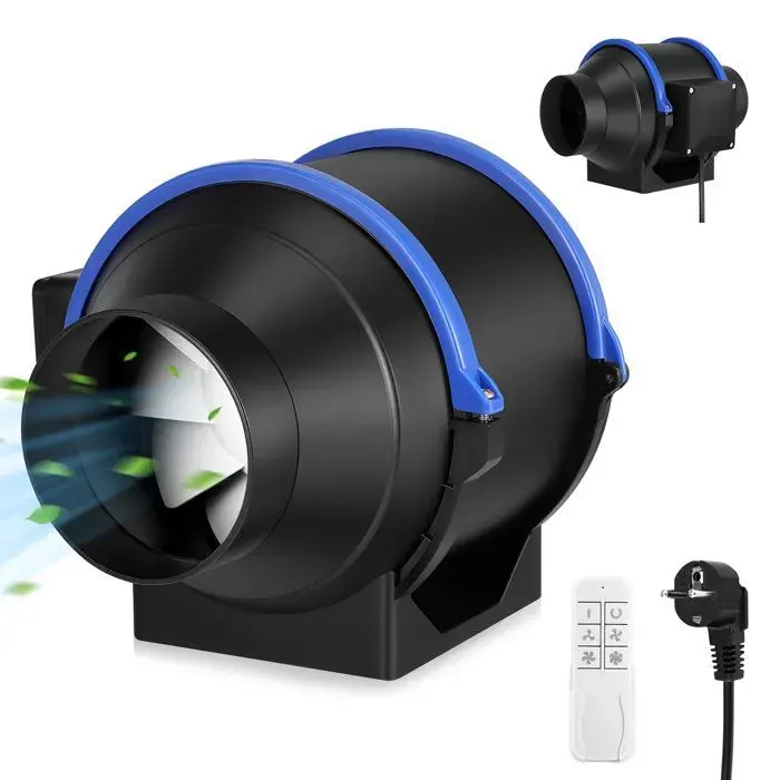 Ventilateur de tuyau silencieux 100 mmventilateur de canal réglable en ligne pour salle de bain bureau usine et machines