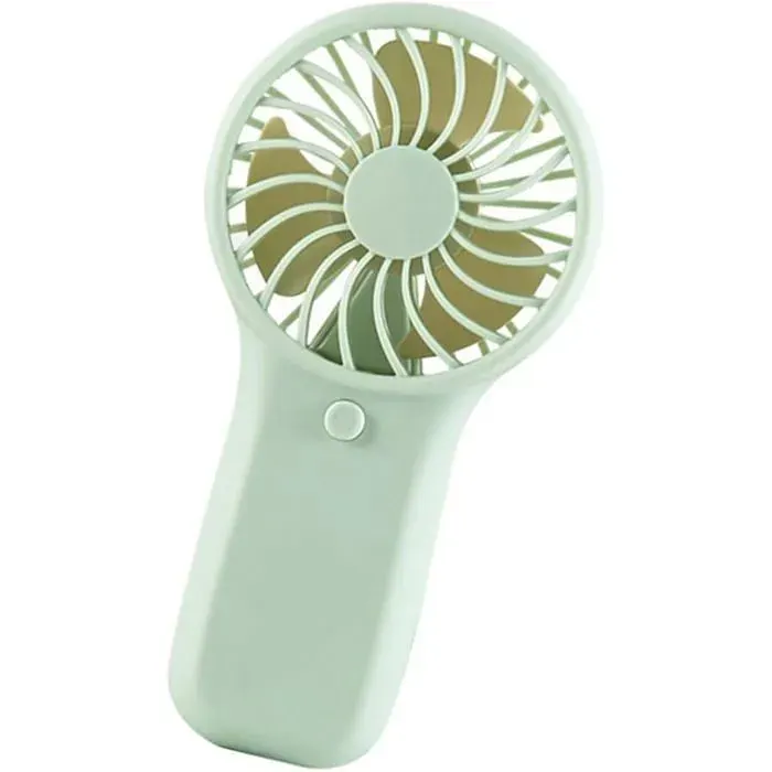 Ventilateur de voyage miniature alimenté par batterie - Forte puissance de vent (vert)