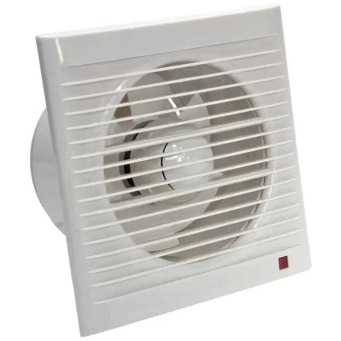 Ventilateur dextraction 160 mm 15W 140m³/h avec Clapet anti-retour-- pour Salle de BainCuisineBureauWCSilencieux