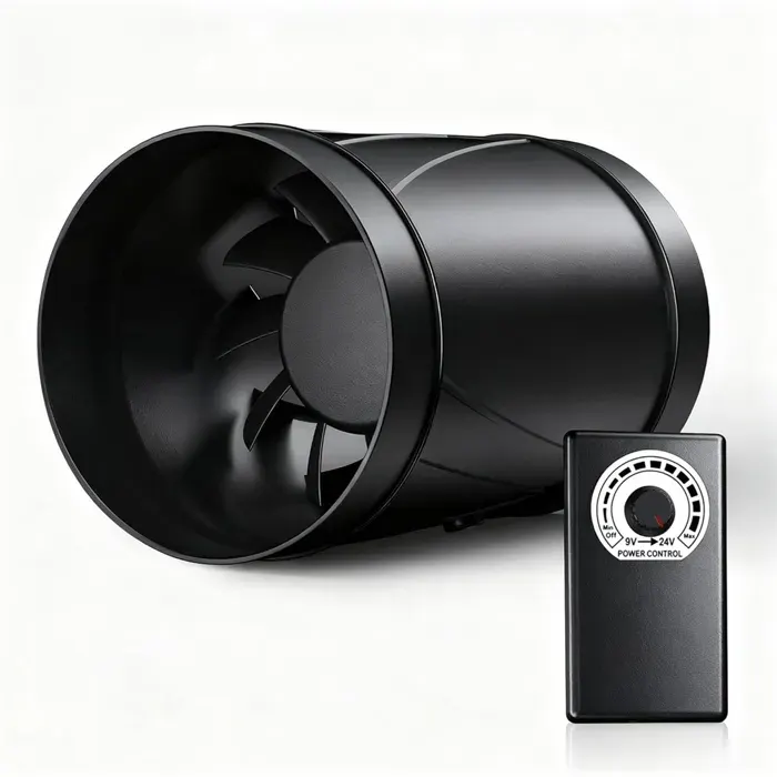 Ventilateur DExtraction Silencieux Réglable de 100 Mm avec Câble DAlimentation Idéal pour les Salles de les Serres et les