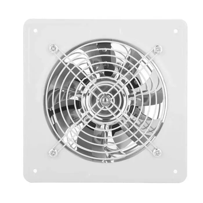 Ventilateur dextraction - VVIKIZY - Faible bruit - Blanc/Noir - 40W 220V - 19x19x13
