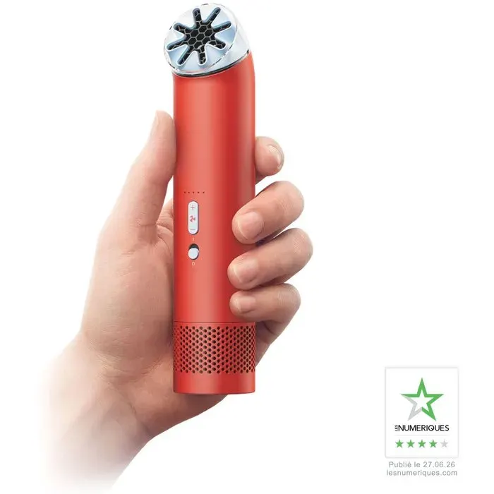Ventilateur Dyson Hushjet mini Cool Rouge Cornaline — vue 3