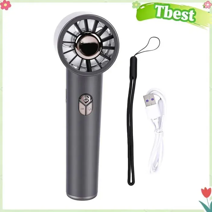 Ventilateur électrique ventilateur de refroidissement personnel portable rechargeable moteur sans balais de 17 000 tr/min vent