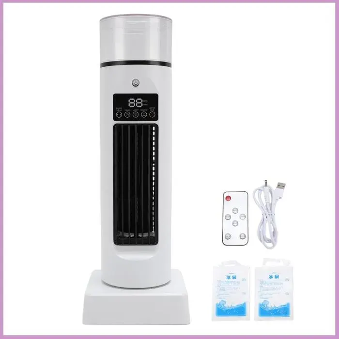 Ventilateur électronique avec ventilateurs de refroidissement à affichage LED télécommandés pour chambre à coucher salon
