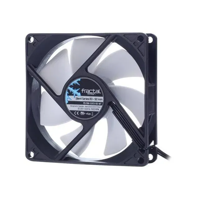 Ventilateur - FRACTAL DESIGN - Silent Series R3 - 92 mm - 20 dB - Noir — coloris Noire