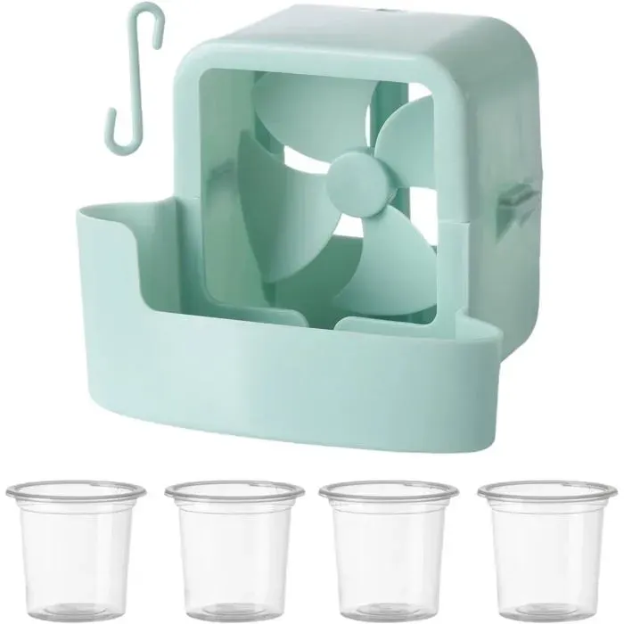 Ventilateur Glace Portable Blue Rafraîchissement Rapide Ajout Glaçons Pour Maison Bureau Extérieur Été Ventilo Glacé