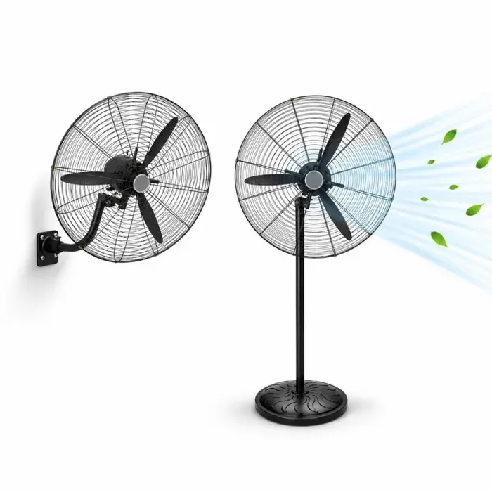 Ventilateur industriel - Sans marque - 2‑en‑1 - 130 W - Ø 68 cm - 3 vitesses oscillant
