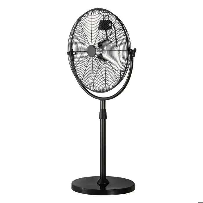 Ventilateur industriel sur pied - DUOKU - HS-18-ACC - 3 vitesses - Hauteur réglable - Noir