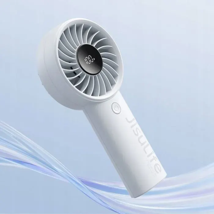 Ventilateur Jisulife Mini ventilateur à main 3600 mAh USB-C - Gris