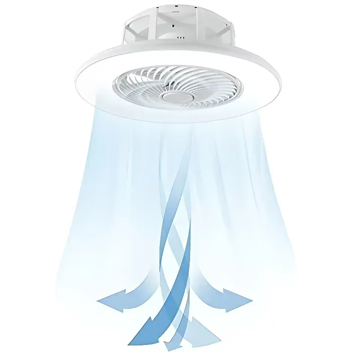 Ventilateur lampe plafonnier - NAIZY - Dimmable - 36W - Télécommande - 3 vitesses