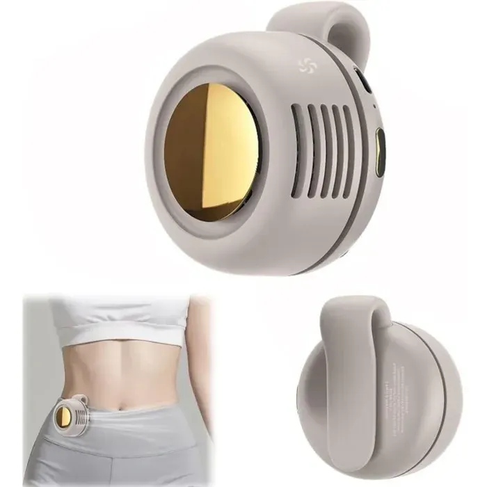 Ventilateur mains libres - Portable à clip - 3 vitesses - Clip rotatif 360° - Rechargeable USB Type-C