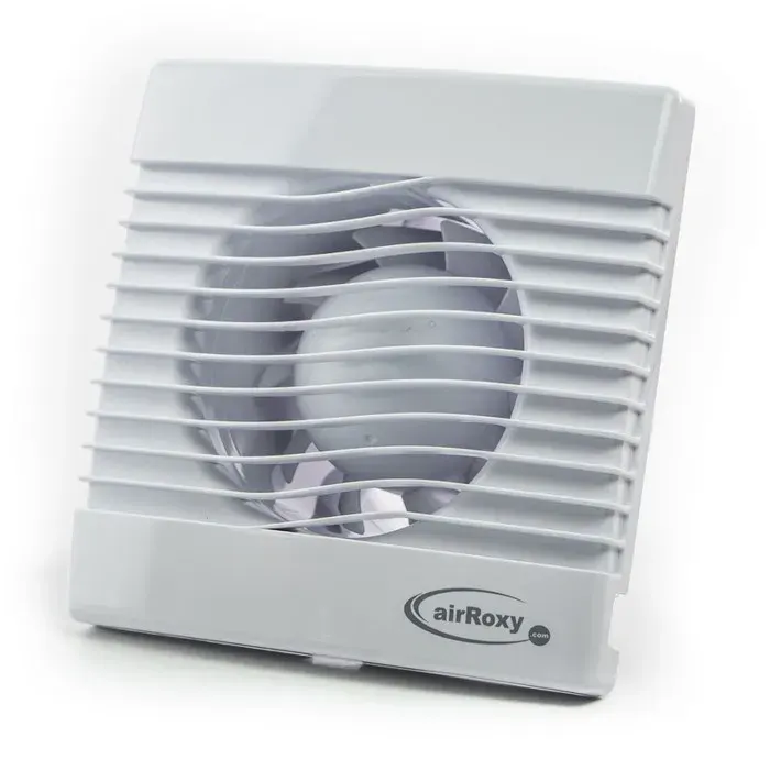 Ventilateur mural de salle de bain - AIR ROXY - Prim 120 S - Diamètre 120 mm - Débit dair 158 m3/h - 46 dB à 1 m - IPX4