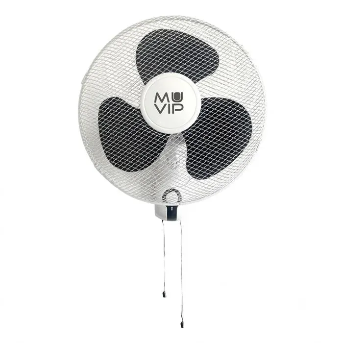 Ventilateur mural Muvip - 45 W - 3 vitesses - Blanc