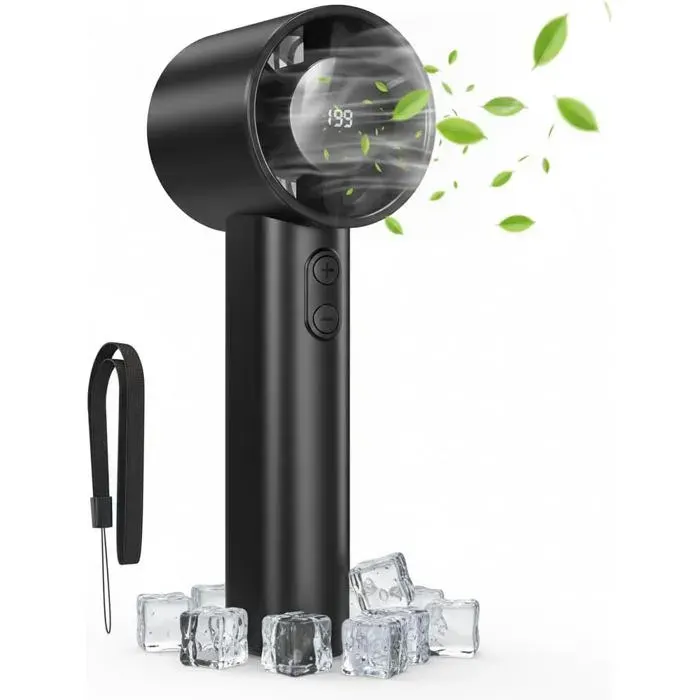 Ventilateur - OKZ - Turbo - 199 vitesses - 13h autonomie - Écran numérique — coloris Noir