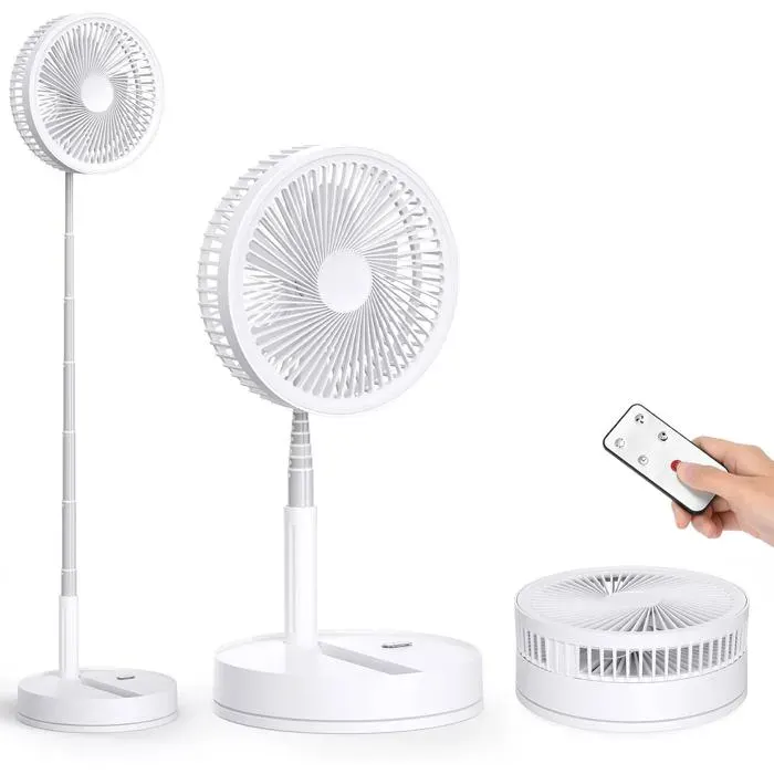 Ventilateur oscillant - OKZ - 86 pouces - 8000mAh - 4 vitesses - Pliable