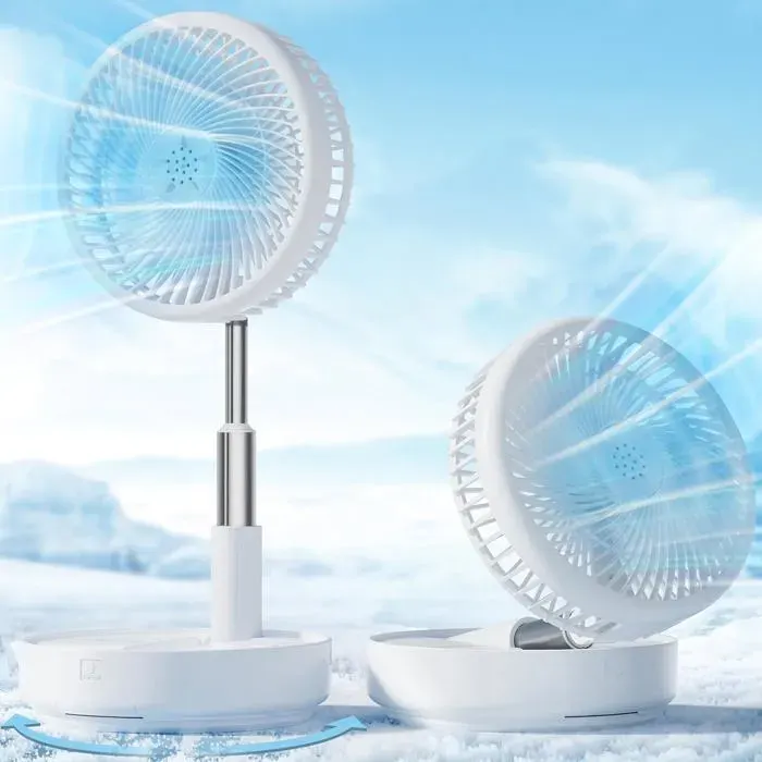 Ventilateur oscillant portable - Oscillation 90° - Hauteur réglable 94 à 100 cm - Télécommande incluse