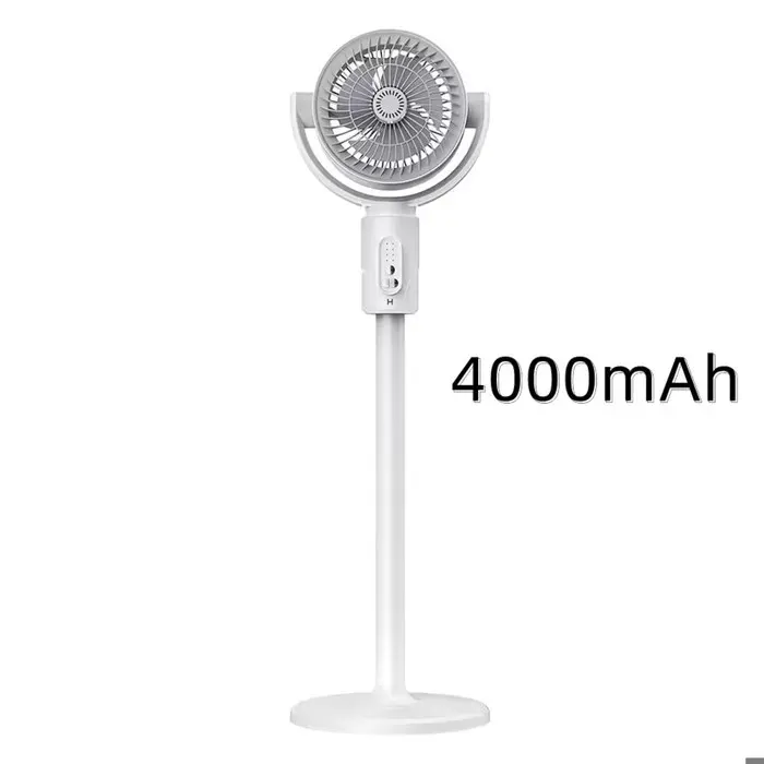 Ventilateur oscillant portable Ventilateur sur Pied Silencieux Télécommande Ventilateur Piédestal batterie 4000 mAh chargement USB