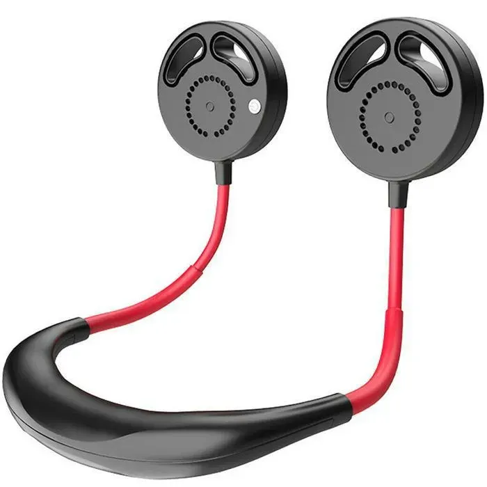Ventilateur personnel - YYV - Portable suspendu - USB rechargeable - Mains libres - Sangle de cou