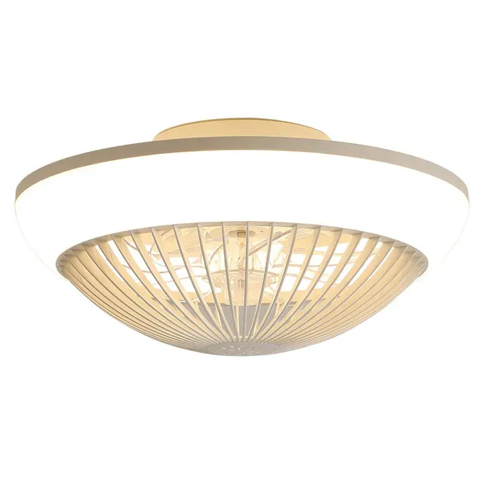 Ventilateur Plafond 15 LED Contr le App 7 Pales Transparentes ABS Silencieux 3 Couleurs + Changement RVB Minuterie 1/2/4h