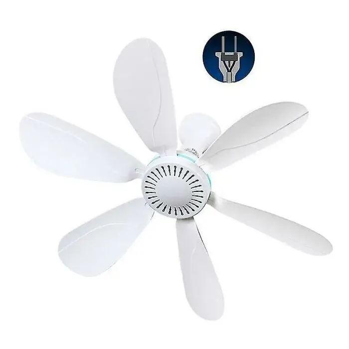 Ventilateur Plafond 16.7 Pouces 220V 10W Interrupteur Marche/Arrêt Économie Énergie Refroidissement