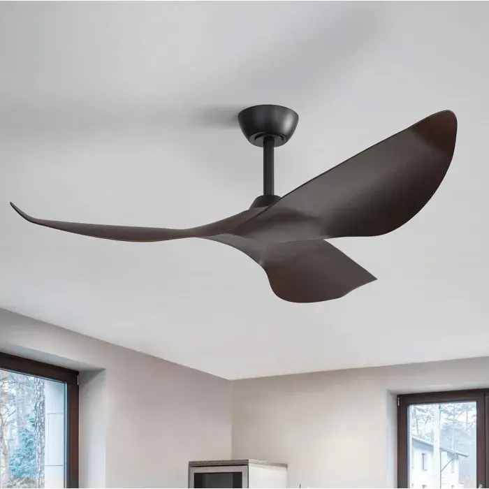 Ventilateur plafond 38 pouces sans lumière 6 niveaux de vitesse moteur à courant continu silencieux pales en ABS