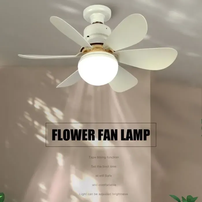 Ventilateur plafond 40 W-MIOLOE- E27 Lampe Intégrée3 VitessesAvec télécommande
