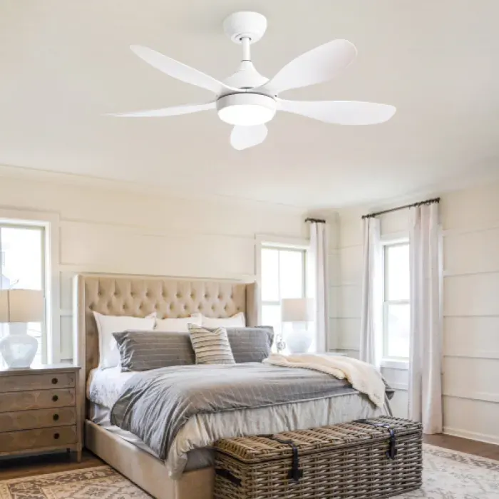 Ventilateur plafond 42 pouces (42 Zoll) avec éclairage télécommande 6 vitesses et moteur DC réversible