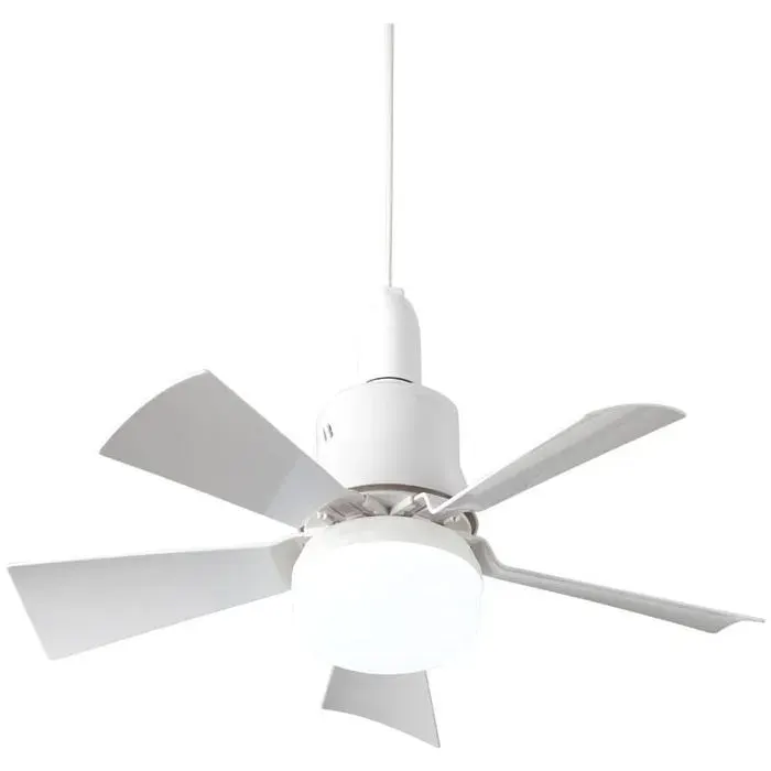 Ventilateur Plafond 5 Pales avec Télécommande E26 Silencieux Fonction Été/Hiver pour Chambre/Salle à Manger