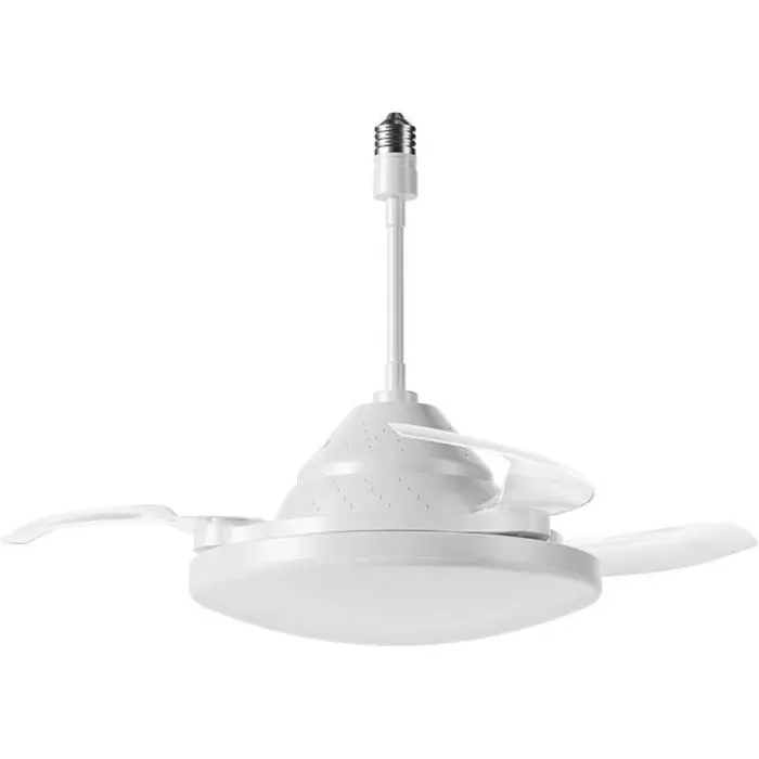 Ventilateur Plafond Avec Lumiere Avec Telecommande Lames Rétractables Silencieux Plafonnier Ventilateur Design Moderne