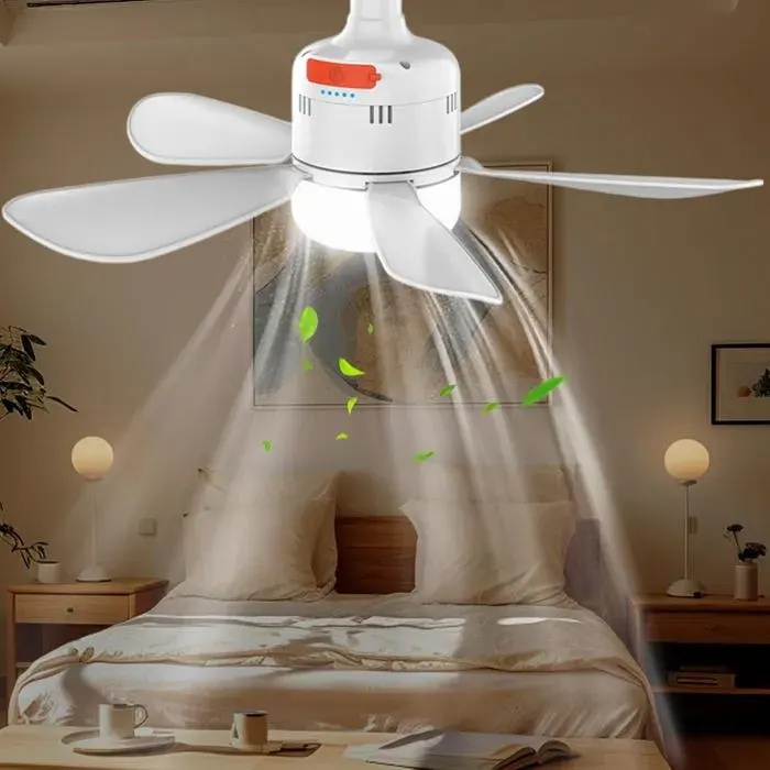 Ventilateur Plafond Avec Lumière44*15Cm Ventilateur Plafond ExtérieurLampe Ventilateurr PlafondVentilateur Silencieux Plafond