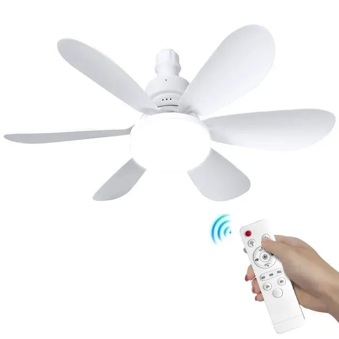 Ventilateur plafond Avec TéLéCommande Plafonnier Led Ventilateur De Plafond Avec LumièRe Et TéLéCommande 3 Vitesses 30W