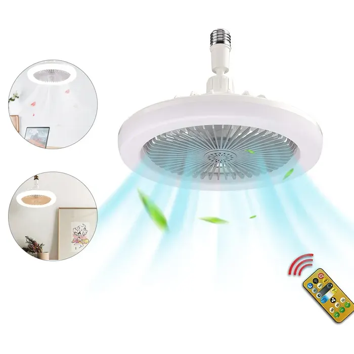 Ventilateur plafond E27 avec lumières ventilateur fermé à profil bas plafonnier avec ventilateurventilateur électrique