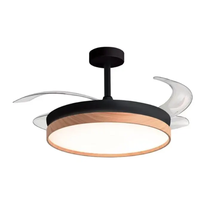 Ventilateur Plafond LED Cosmos 36W - Moteur DC Silencieux - Pales Déployables - 3 Températures Lumière - Télécommande Mode Hiver