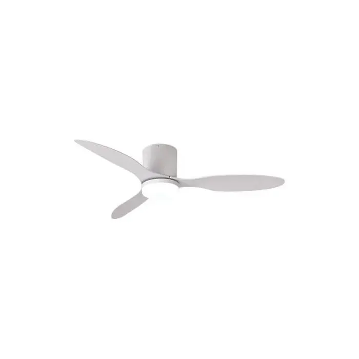 Ventilateur Plafond Moteur CC 65cm - LED 24W 3 températures 6 vitesses télécommande - Salon ou chambre - Blanc