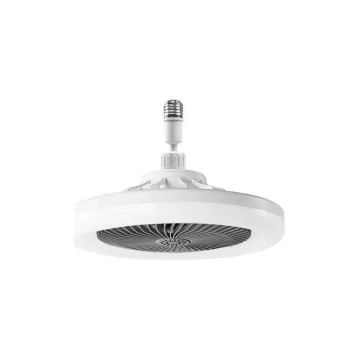Ventilateur plafond silencieux avec lumière LED dimmable 3 vitesses minuterie classe A