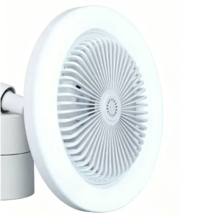 Ventilateur Plafond Silencieux E27 30 W Silencieux RéglableAvec éclairage LEDChambre salle à manger cuisineBlanc