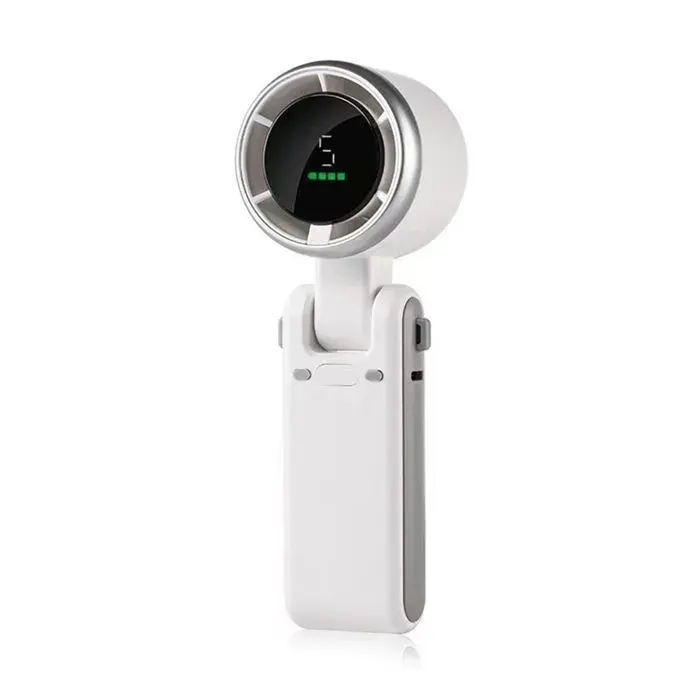 Ventilateur Pliable 3 en 1 pour Le Cou La Main et Le Bureau - Puissant Portable avec Vent Turbo - Nouveau Modèle 2025