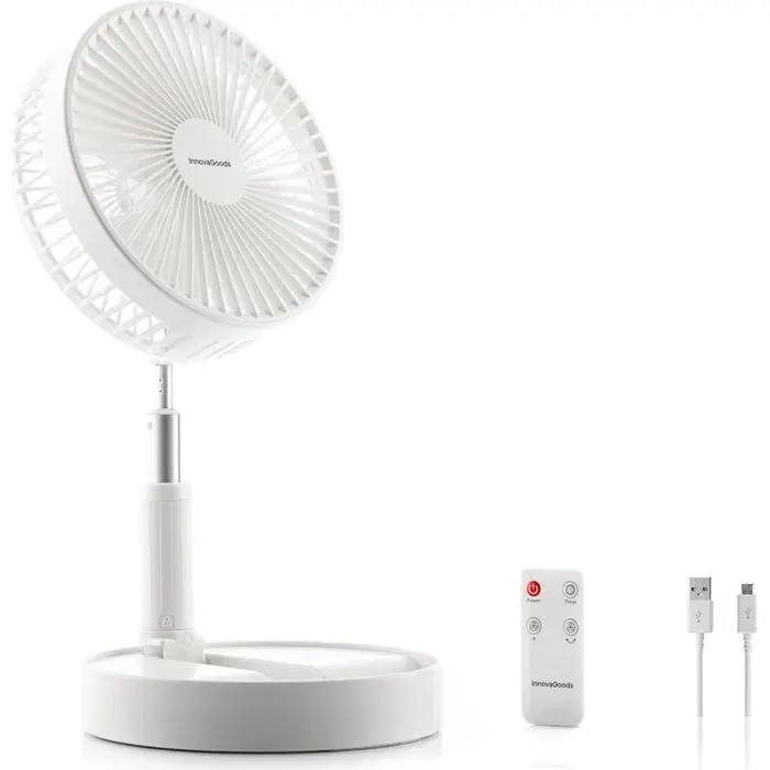 Ventilateur pliable rechargeable 3 en 1 Fandle Ø77 7200 mAh pour la maison et lextérieur